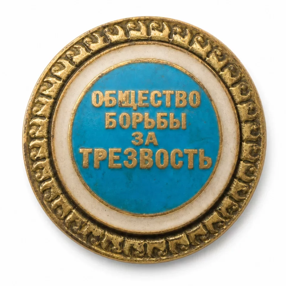 Значок Всесоюзного добровольного общества борьбы за трезвость